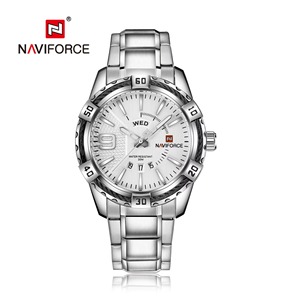 Reloj de Pulsera Drioshipping para Hombre, Diseño Elegante y Robusto, Cuarzo, Acero Inoxidable, Lujoso, Navi Force 9117 - Product Image 5