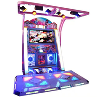 Machine de danse musicale d'arcade à monnayeur avec écran LCD, style sportif, 220V, pour centres de jeux intérieurs