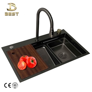 80*46 Multifunctional Waterfall Faucet Scissor style honeycomb Modern Smart Invisible Flying Rain Kitchen Sink - Product Image 2