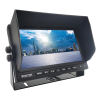 Monitor de Coche AHD IPS Cuádruple de Alta Calidad de 7 Pulgadas/9 Pulgadas/10.1 Pulgadas con Grabación de Video de 4 Canales