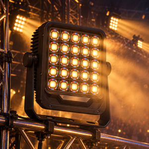 Matrice LED Blinder 5x5 25x30W Blanc Chaud COB avec Anneau de Pixels RGB DMX512 Panneau Matriciel Statique Doré pour Concert - Product Image 3