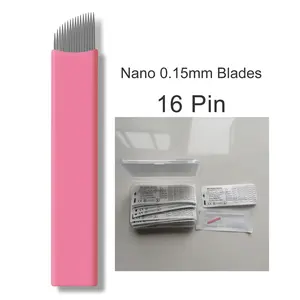 High Quality 0.15mm Permanent Makeup Microblading Needles Blades Disposable Microblades For Eyebrow Shading