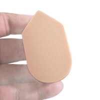 Éponge à maquillage en forme de cube de glace polygonale, ne se mouille pas facilement, pour poudre libre sèche ou humide, avec emballage