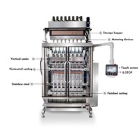 Machine d'emballage instantanée haute vitesse CE multi-voies pour sachets de poudre mixte café et sucre de qualité alimentaire 3 en 1 avec remplissage à vis sans fin