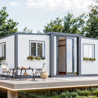 Maison conteneur extensible de 20 pieds, moderne, préfabriquée, pliable, respirante, portable, avec 2, 3 ou 4 chambres, mobilier inclus, en promotion