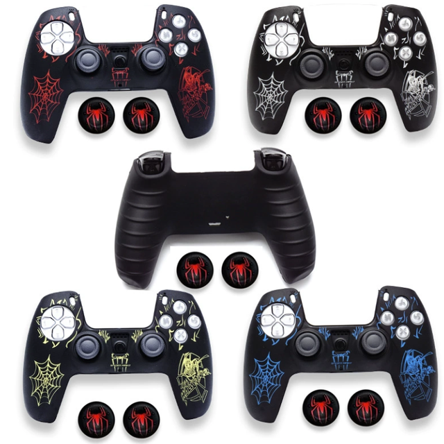 Protective Silicone Case Cover Skin Grip for PS5 Controller Thumbstick Grips Joystick Caps Thumbstick Cover Handle Accessories