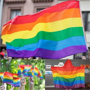 Love Wins Pride Products Durable Rainbow Car Flags Hand Banners Gafas <span class=keywords><strong>de</strong></span> sol Pins Hood Covers Camisetas Lanyards-Stylish Pennant - Product Image 2