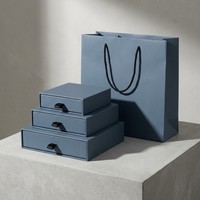 Boîte à bijoux coulissante en carton recyclable sur mesure pour boucles d'oreilles et colliers, emballage en gros pour petits bijoux