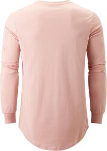 Hombres 100 algodón cuello redondo preencogido camisas Hipster Hip Hop palangre manga larga Camiseta - Product Image 2