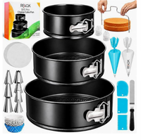 Lot de 100 moules à gâteaux antiadhésifs avec base amovible, outils de décoration pour pâtisserie, vente en gros usine