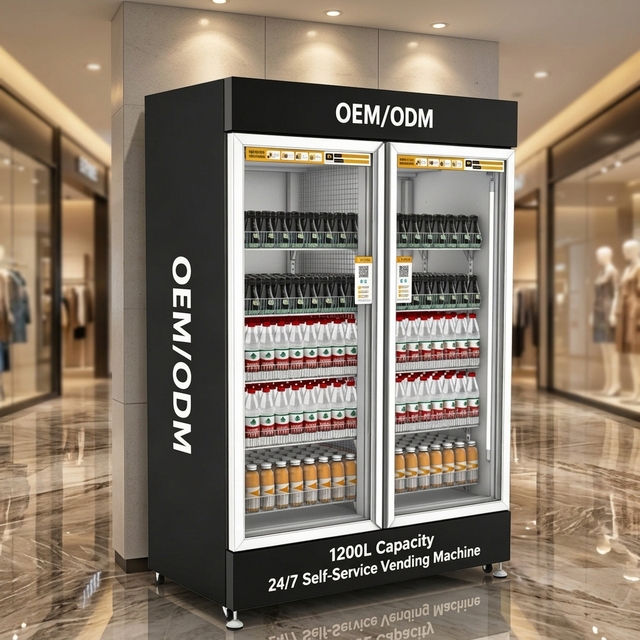 Customized Stickers Beauty Product AI Vending Machine Standing Wifi Vending Machine with Led Screen
