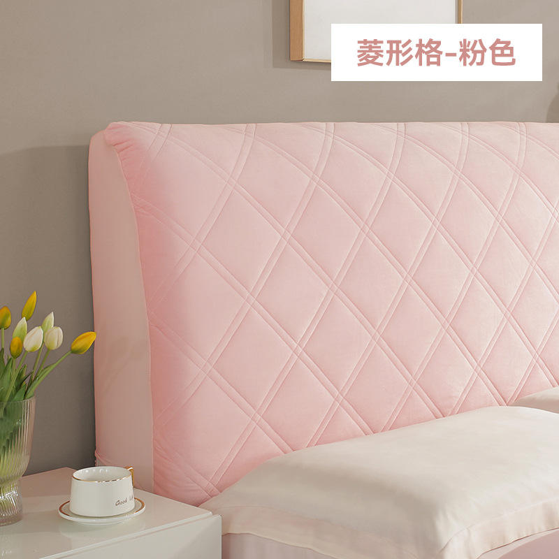 ลายข้าวหลามตัดสีชมพูแบบควิลท์