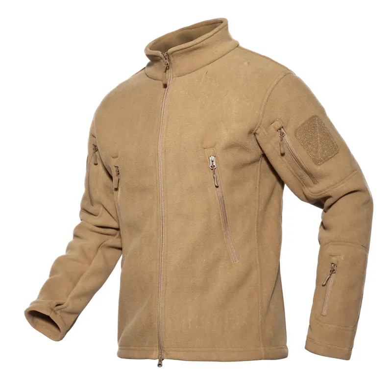 Hot selling men's casual jacket clothing men's hiking jacket tactical polyester fleece jacket