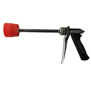 Sproeier Gun Power Spuitpistool Met Handvat Voor Verfspuit Onderdelen Twee Hoofd Twee Nozzles