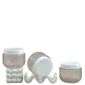 250ml Frosted Pet rộng miệng lọ số lượng lớn cho axit glycolic chà mặt nạ tóc Kem cơ thể AHA BHA mỹ phẩm <span class=keywords><strong>Container</strong></span> có nắp đậy - Product Image 5