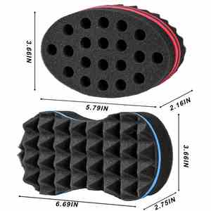 Éponge magique pour boucler les cheveux, brosse à ondulations double face pour hommes noirs – Offre spéciale - Product Image 4