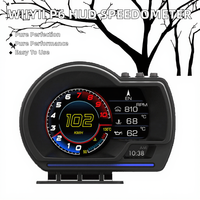 Wiiyii Nouvelle Version P6 OBD2+GPS Système Double Affichage Compteur de Vitesse Haute Résolution LCD pour Voitures Sans Délai Comprend la Consommation de Carburant