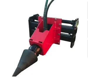 Brand new hydraulic wood screw cone splitter for excavator screw type log splitter for skidsteer model CLP800