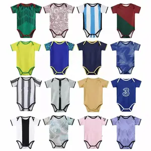 Wholesale 2022 national team Baby Soccer Jersey 22-23 Football Club baby jersey mexico baby crawling clothes one-piece romper