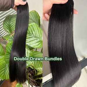 Paquetes de Cabello Humano Virgen de Doble Trama 15A, Cabello Liso Natural Vietnamita de Alta Calidad, Listos para Enviar - Product Image 5