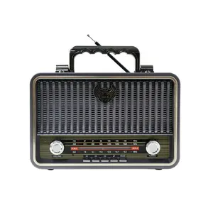 Radio Portable Vintage rétro Design classique sans fil Tv Ac Dc multi-bande Am Fm Sw Radio avec bouton tournant MD-1908BT