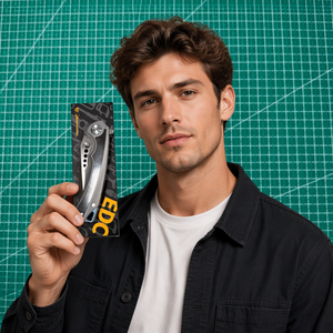 Cuchillo Plegable EDC <span class=keywords><strong>ELMAX</strong></span> de Titanio y Zirconio, Cuchillo de Bolsillo para Hombre, Cuchillo de Supervivencia para Acampar con Mango de Titanio - Product Image 1