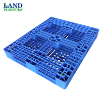 Palette en plastique HDPE bleue de neuf pieds pour entrepôt, industrie, stockage, logistique, palette en plastique robuste à vendre