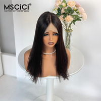 Perruque Bob en cheveux humains vierges brésiliens lisses, avec dentelle frontale HD 13x4, densité 180%, pré-épilée, noir naturel, pour femmes blanches