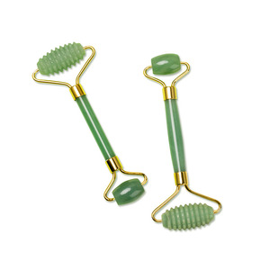 Bien Conçu Visage Vert Phoenix Jade Rouleau de Bâton de Massage Avec Notice - Product Image 6