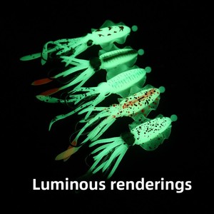 Appât artificiel souple lumineux/UV de 15 g, appâts de fond de 15 cm en PVC pour la pêche en rivière, en mer et en lac, sans hameçons, pour les espèces de thon - Product Image 3