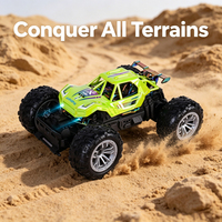 LK Toys Véhicule tout-terrain télécommandé 2,4 GHz 4 canaux à 4 roues avec finition électrolytique pour enfants, idéal pour les jeux en extérieur