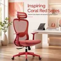 Chaise de bureau en maille pour salle de réunion, salle de conférence, bureau à domicile, personnel, employés, avec base en traîneau et dossier cantilever