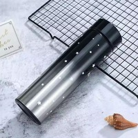 Botella de Agua Inteligente con Recordatorio de Hidratación, Logotipo Personalizado, Pantalla LED de Temperatura en la Tapa, Termo Recto al Vacío