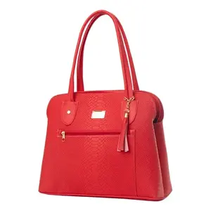 Bolso Bandolera Hecho a Mano para Mujer Fana Idalia Estilo Moderno Rojo Casual Clásico de Gran Capacidad con Solapa Étnica y Logo de Personaje con Tres Cadenas - Product Image 1
