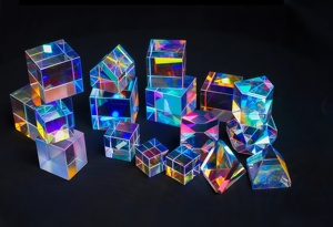 Prisma de Vidro Polido de Alta Precisão em Forma de Cubo de Seis Lados com Revestimento AR, Refletor de Luz Colorido - Product Image 3