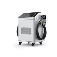 Chargeur EV mobile portable 40kW/60kW/80kW, station de charge rapide DC à 2 pistolets avec protection IP55, interface combinée pour utilisation d'urgence
