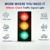 Feu de signalisation routière rond à LED haute luminosité et haute fiabilité de 300 mm (12 pouces) -40 ℃ ~+80 ℃   pour la construction routière, les intersections et les autoroutes
