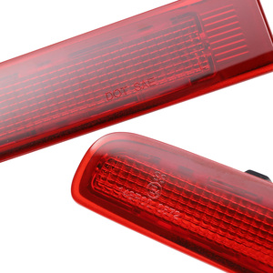 Ailead đôi phía sau cửa van/xe buýt nhỏ màu đỏ/khói ống kính kẻ sọc <span class=keywords><strong>LED</strong></span> thứ ba đèn phanh cao gắn 3 đuôi đèn phanh cho VW vận chuyển - Product Image 5