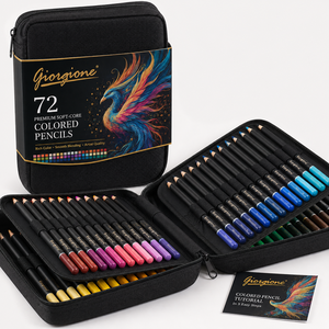Ensemble de crayons d'artiste à mine souple Giorgione 72 couleurs avec étui à fermeture éclair pour <span class=keywords><strong>dessin</strong></span> et crayons de couleur - Product Image 1