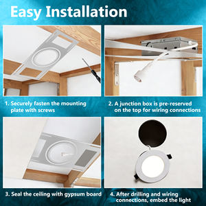 एलईडी पैनल लाइट के लिए मॉड्यूलर लौह माउंट ड्रॉप छत तैयार त्वरित-रिलीज डिजाइन - Product Image 6