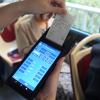 Terminal de point de vente mobile tout-en-un GOODCOM 4G avec imprimante de billets de bus Android portable