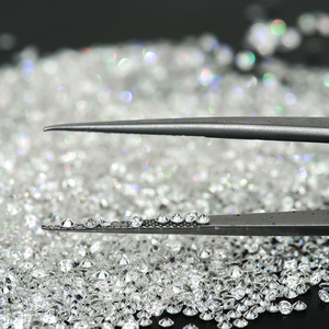 Diamantprüfer-geprüfter synthetischer, hitzebehandelter, runder Brillantschliff-Labor-Moissanit-Diamant für Iced-Out-Schmuck & Uhren - Product Image 2