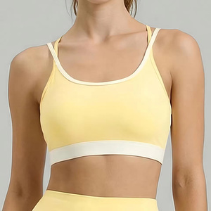 Sujetador Deportivo Personalizado, Ligero, con Bloques de Color, Transpirable, de Secado Rápido, Talla Grande, para Yoga, Gimnasio y Deportes - Product Image 1