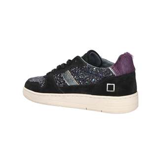 D.A.T.E. Sneakers Donna W431-C2-GL-BK Nero Glitter Upper Chunky Sole Chaussures de mode pour femmes - Product Image 3