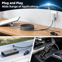 Cable de extensión de alimentación 3 en 1 Starlink Mini de 10 pies/3 m, 18 AWG, 100 W, USB-C/cargador de coche/CC a CC de alta velocidad