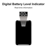 Batterie pour veste chauffante, logo personnalisé, bloc d'alimentation 5V 2A, taille du paquet, affichage LED, chargeur portable 10000mah pour vêtements chauffants