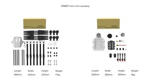 โครงโดรนคาร์บอนไฟเบอร์ UAV 22L น้ำหนักบรรทุกโครงโดรนพ่นทางเกษตรกรรม - Product Image 4