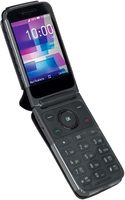 Coque de téléphone en cuir végétalien pour Sonim XP3 Plus 4G Flip / AT&T Cingular Flex 2 / Cricket Debut Flex/Tracfone BLU Flex Flip Phone