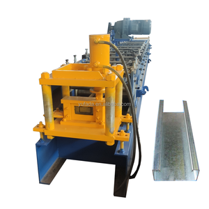 Máquina de laminado en frío de haz de acero galvanizado en forma de U CZ intercambiable completamente automática <span class=keywords><strong>C</strong></span> Purlin Lip Bending Machinery - Product Image 1
