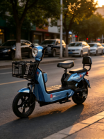 Vélo électrique urbain à deux roues pour adultes avec moteur à moyeu arrière, cadre en acier à haute teneur en carbone, batterie 48V pour utilisation sur route urbaine, autonomie de 15 à 25 km